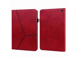 Capa de couro com listras em relevo Webake para tablet Amazon Kindle Fire HD 8 (2022)