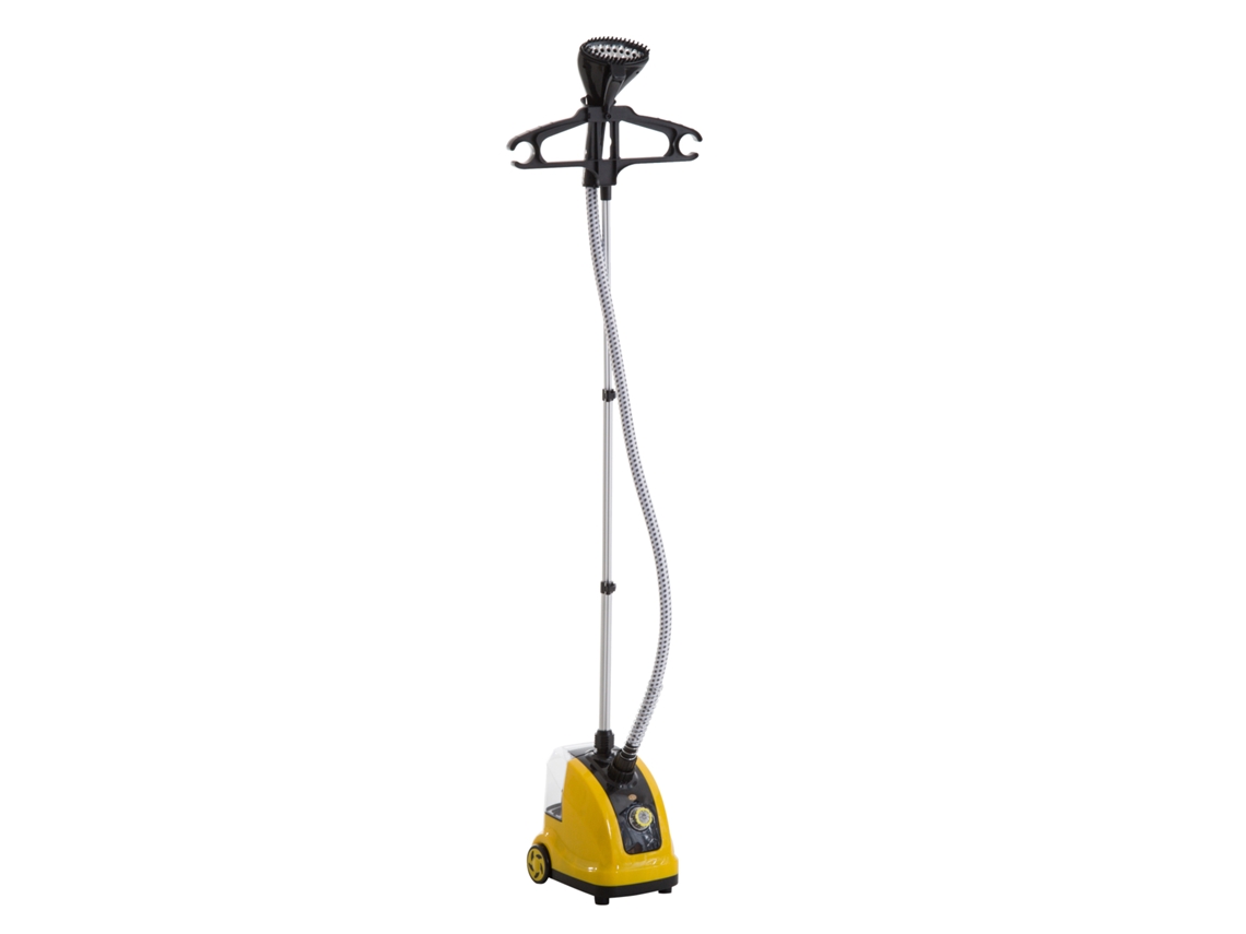 Ferro A Vapor Abs E Pp Cor Amarelo E Preto 26x21,5x146cm Homcom