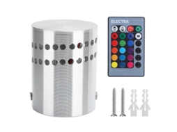 Lâmpada de Teto Led Espiral 3w Rgb Controle Remoto Ajustável (AC85 265v) | S/MARCA