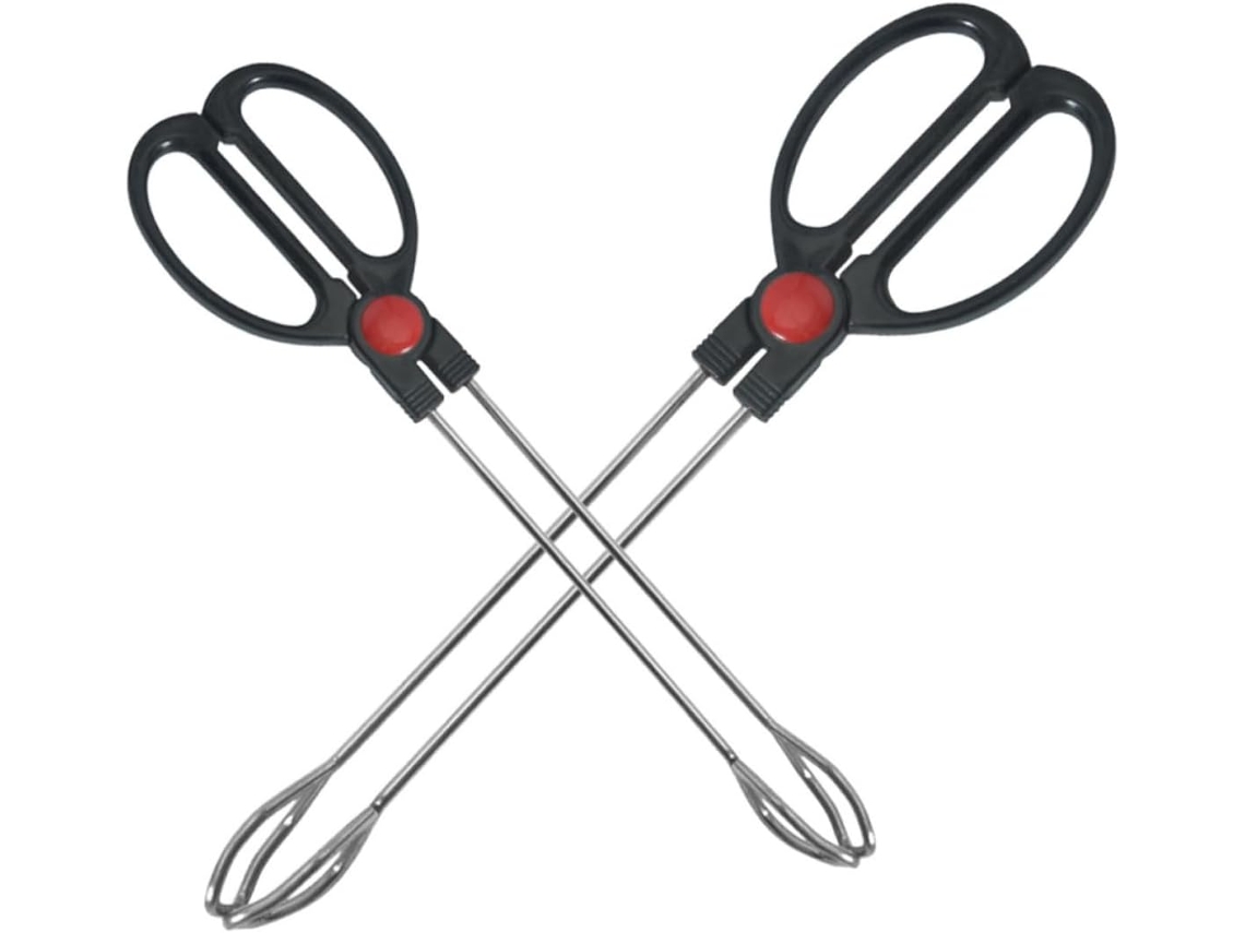 Pinças De Cozinha Supvox Aço Inoxidável 2 Peças, Antiderrapantes, Ideais Para Churrasco, Grelhar E Servir Carnes
