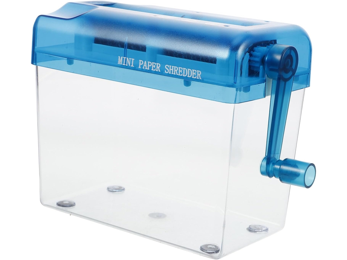 Mini Destructeur De Documentos A6 Manuel De Bureau Noir En Plastique