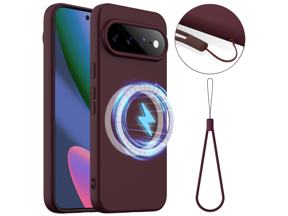 Capa De Silicone Hibbent Para Google Pixel 11 (roxo Ameixa)