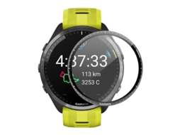 1 peça para garmin forerunner 965 enkay hat-prince 3d cobertura completa borda peça macia + filme protetor de tela pmma hd