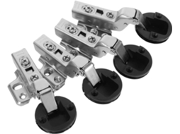 Conjunto De 4 Dobradiças Ocultas Para Portas Armários Cozinha Com
