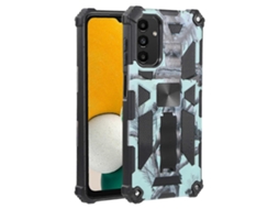 Capa Magnética De Tpu Pc Com Suporte Para Samsung Galaxy A13 5g Com Camuflagem E Armadura (verde Menta)