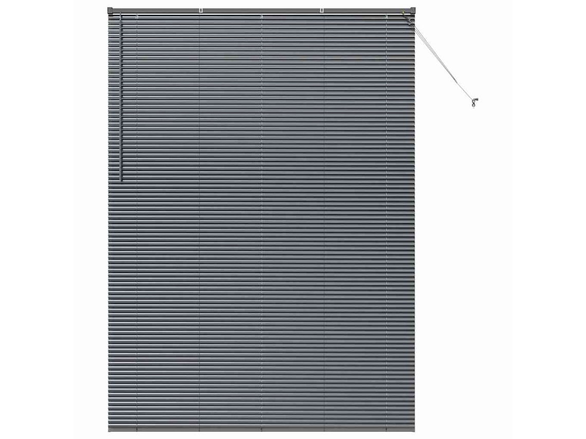 Conjunto 1 Persianas Venecianas Vidaxl Cinzento Alumínio (220 X 160 Cm)
