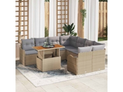 Vidaxl Conjunto De Sofá De Jardim 7 Unid. 6-número De Lugares