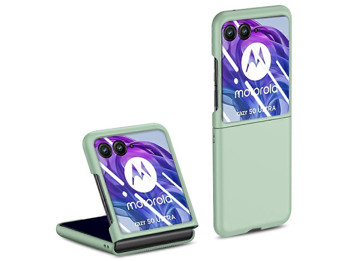 Compre Capa Protetora De Tela Traseira Para Motorola Razr 50 Ultra 5g, Com Proteção De Tela Sensível Ao Toque, Verde Claro