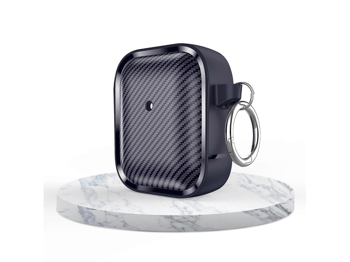 Capa para fones de ouvido AirPods 1/2 com moldagem fotográfica em fibra de carbono. GIECY