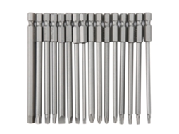 Conjunto De 16 Bits De Parafusadeira 100mm Hex Cross Slotted Pentalobe Acessórios De Ferramenta