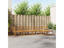 Vidaxl Conjunto De Sofás Para Exterior 5 Pcs Natural