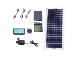 Fonte De Água Solar Externa Com Painel De 100 W E Sistema De Carregamento Automático Por Elevação.