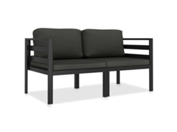 Pcs Conj. Sofás De Jardim Com Almofadões Alumínio Antracite Dkd Home Decor