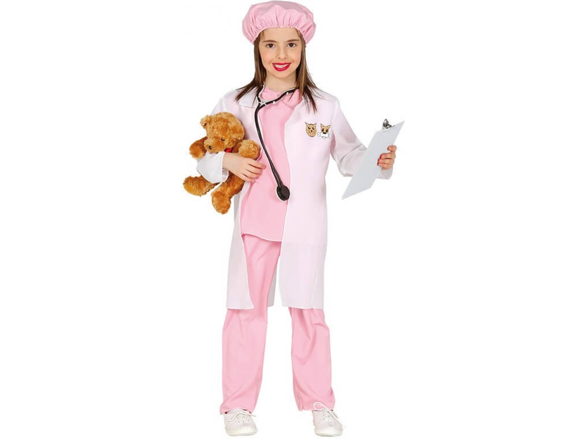 Fato de Menina DISFRAZZES Veterinaria (Tam: 3 a 4 anos)