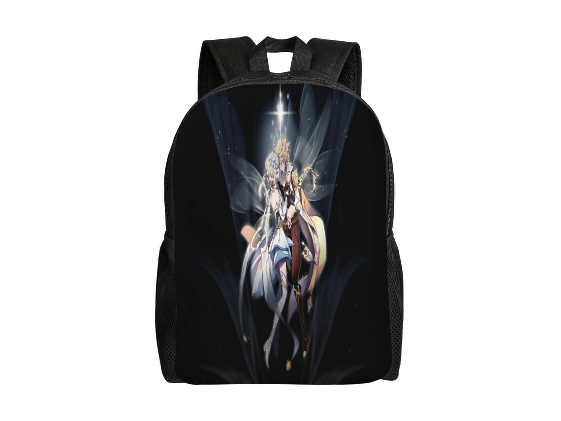 Mochila Estudantil F88 Genshin Impact, Durável E Leve, Com Alça De Ombro Impermeável E Respirável. Olysi Shop
