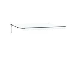 Toldo Retrátil Automático Vidaxl Branco Tecido