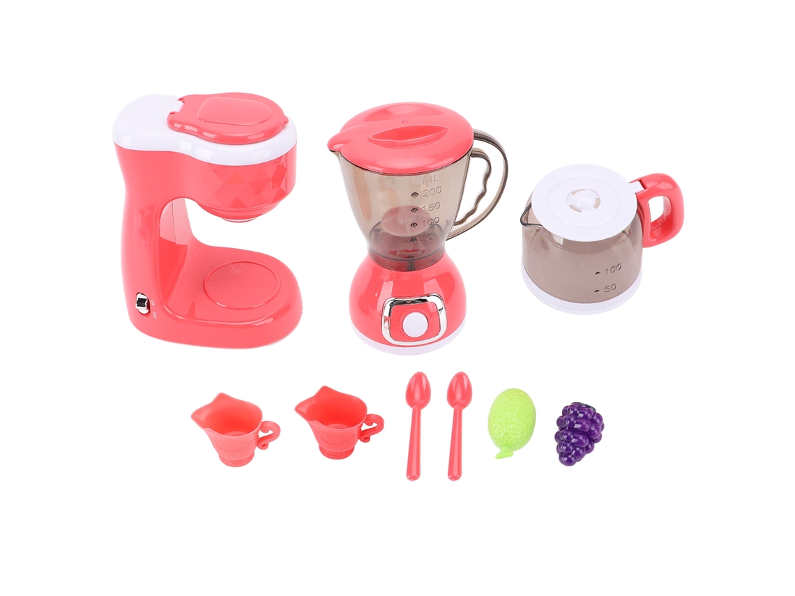 Conjunto De Brinquedos Acessórios Cozinha Infantil Com Máquina De Café