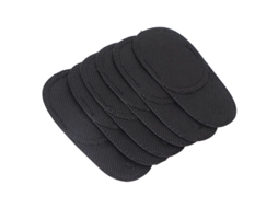 6pcs Parche Para Ojos De Vidrio Negro Mediano Para Adultos Y Niños Corrección De Ambliopía Estrabismo