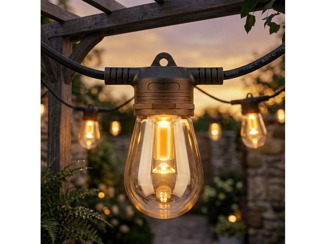 Cordão de Luzes com Globos, Luzes de Cortina Rgbw, À Prova D'água Ip44 para Decoração Interna e Externa. ZENCORE SERVICES