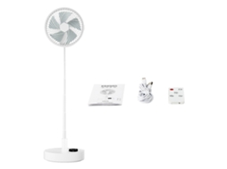 Ventilador Dobrável com Luz Noturna Controle Remoto 10000mah 8.3 Polegadas Portátil