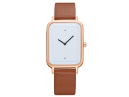 Reloj De Negocio Moda Tomi Analógico Correa Pu Cuarzo Para Hombre Oro Marrón