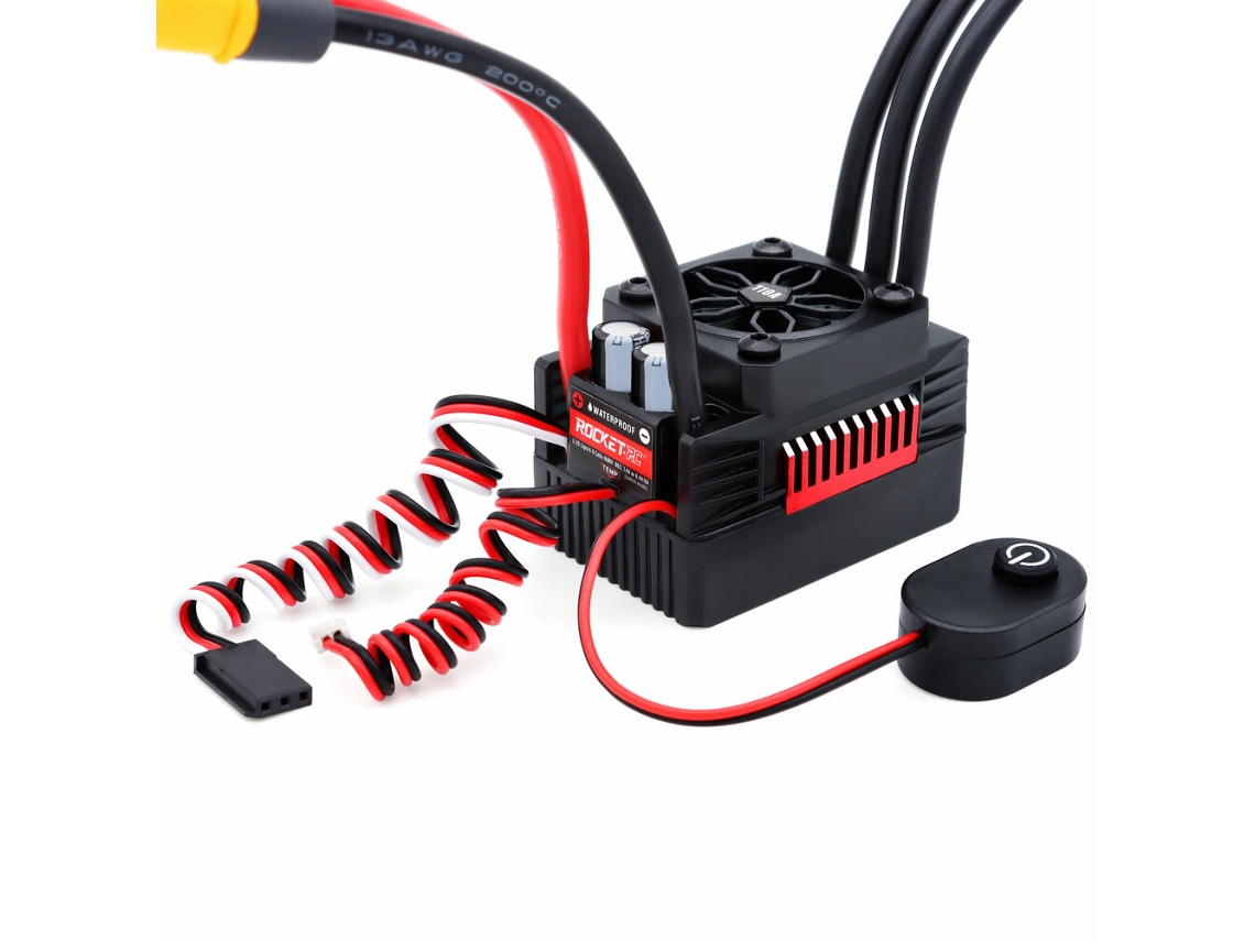 Surpass Hobby Rocket V2 À Prova De Água 50a/60a/90a/110a Esc Sem Escovas Para Veículos Telecomandados 1/10