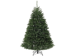 Árvore De Natal Artificial De 195 Cm Com 1838 Galhos E Base De Aço Para Uso Interno, Verde.