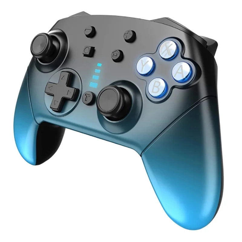 Comando Zruxe Dns-012 Sem Fios Para Nintendo Switch E Pc (bluetooth, Motor Duplo, Giroscópio 6 Eixos, Azul Gradiente)