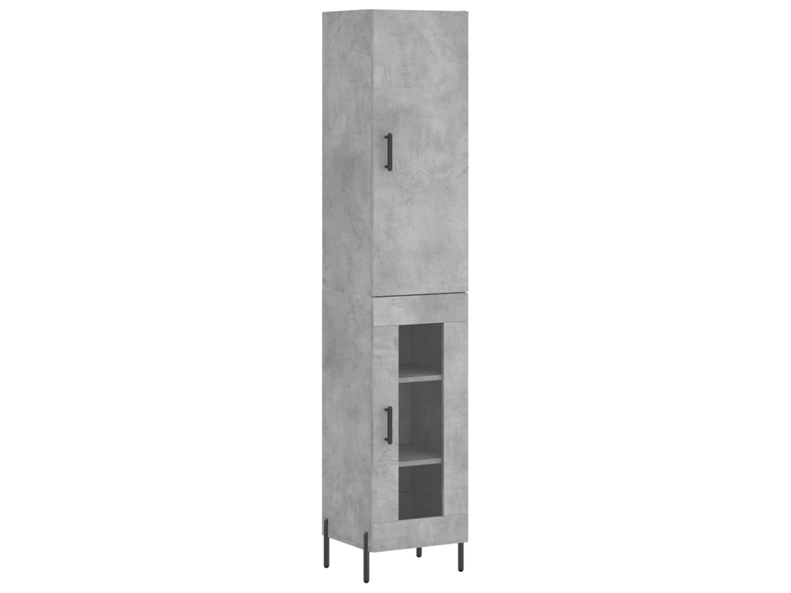 Highboard, Highboards Vidaxl Cinzeto Madeira Processada (n/a)
