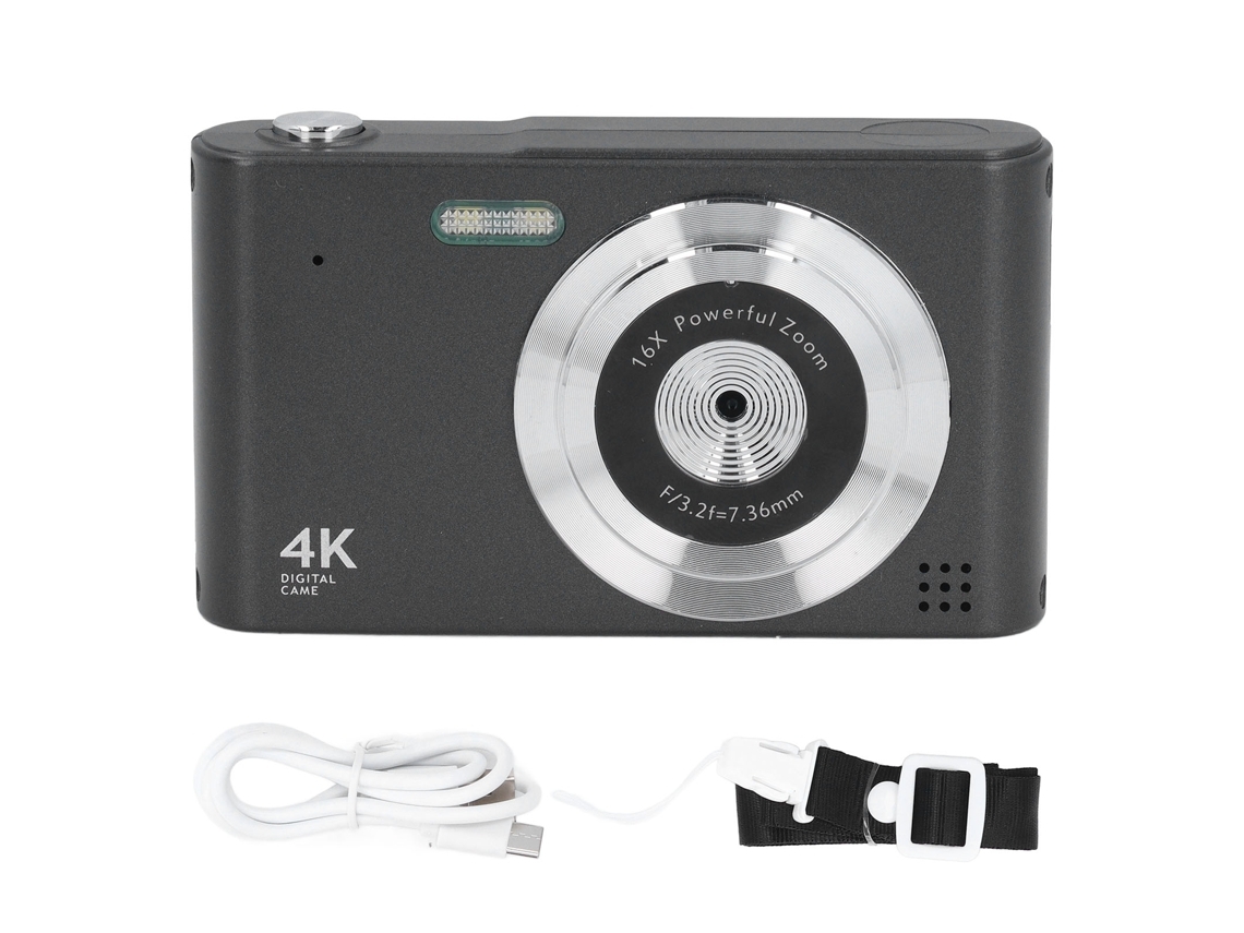 Retro 4k Digital Camera With 16x Optical Zoom.