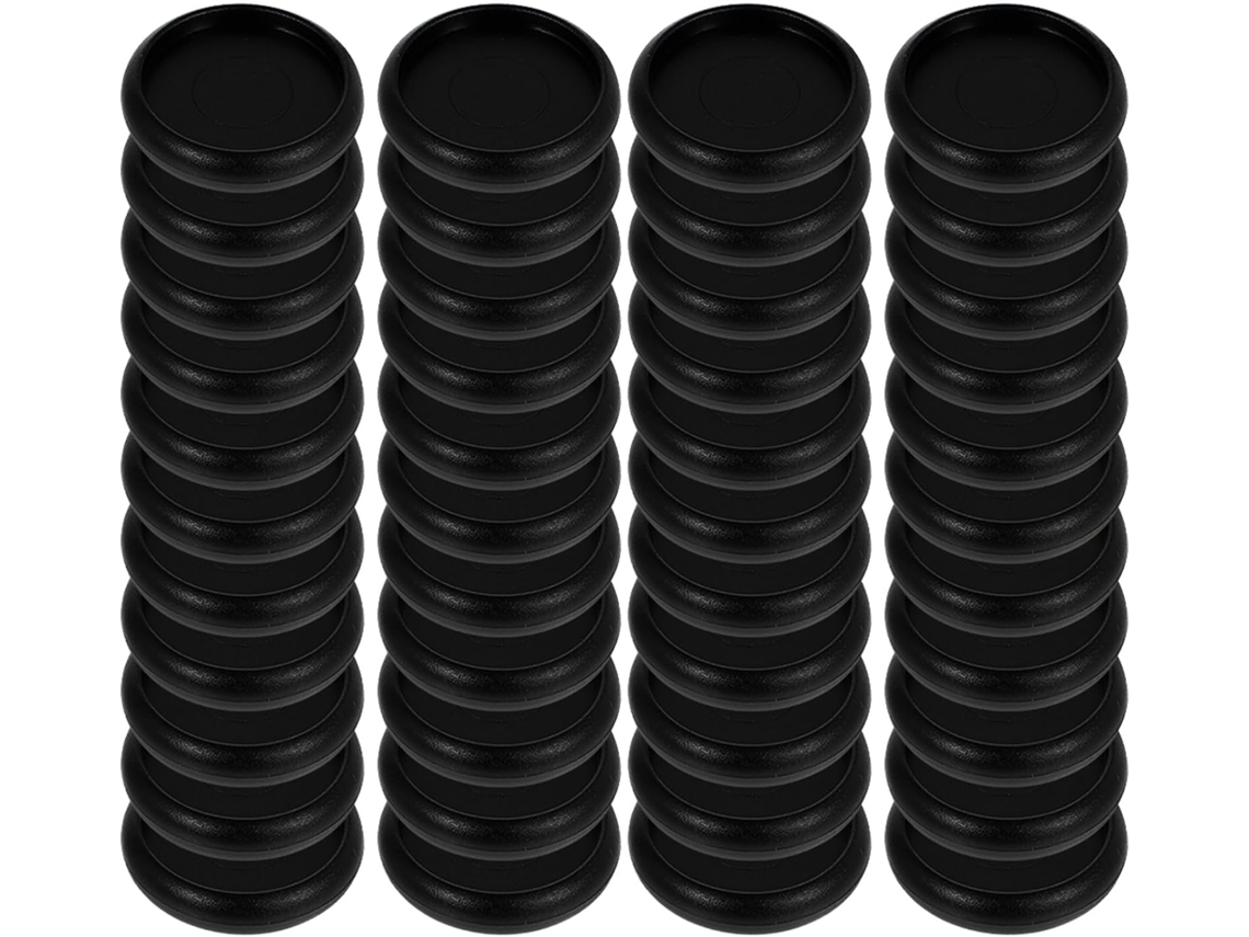 Discos De Encadernação Plástico Preto 38mm, 44 Peças 4 Conjuntos De 11, Anéis Redondos Para Cadernos, Pastas E Folhas