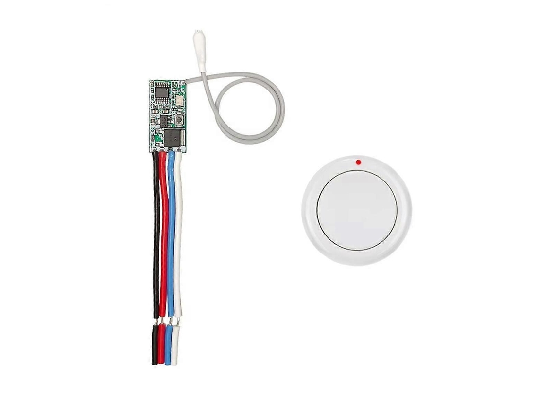 Interruptor De Controle Remoto De 433 Mhz, Mini Relé Sem Fio Branco
