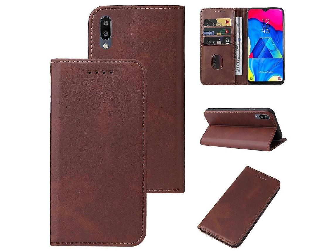 Capa Couro Magnética Para Samsung Galaxy M10, Elysve