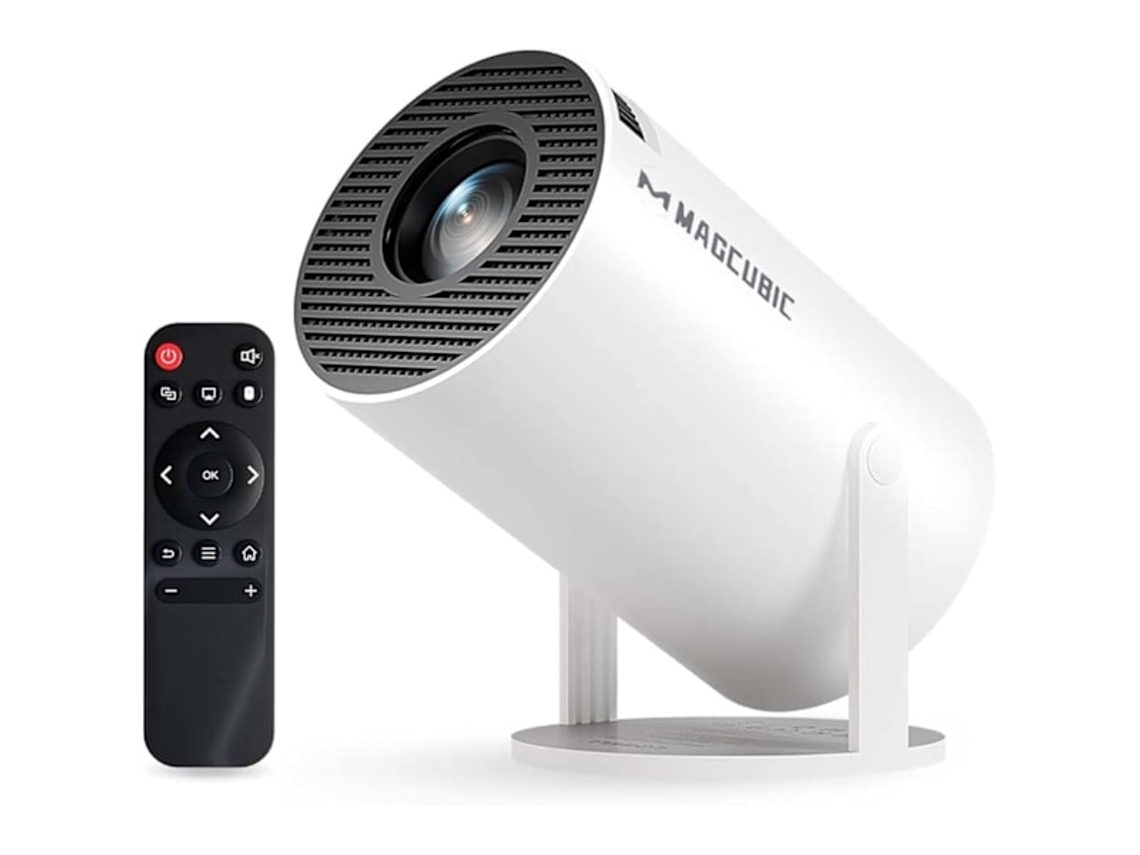 Projetor Smart Android Hy300 Pro 2026 Hd De 14 Polegadas Com Aplicativos, Wi-fi E Bluetooth, Branco