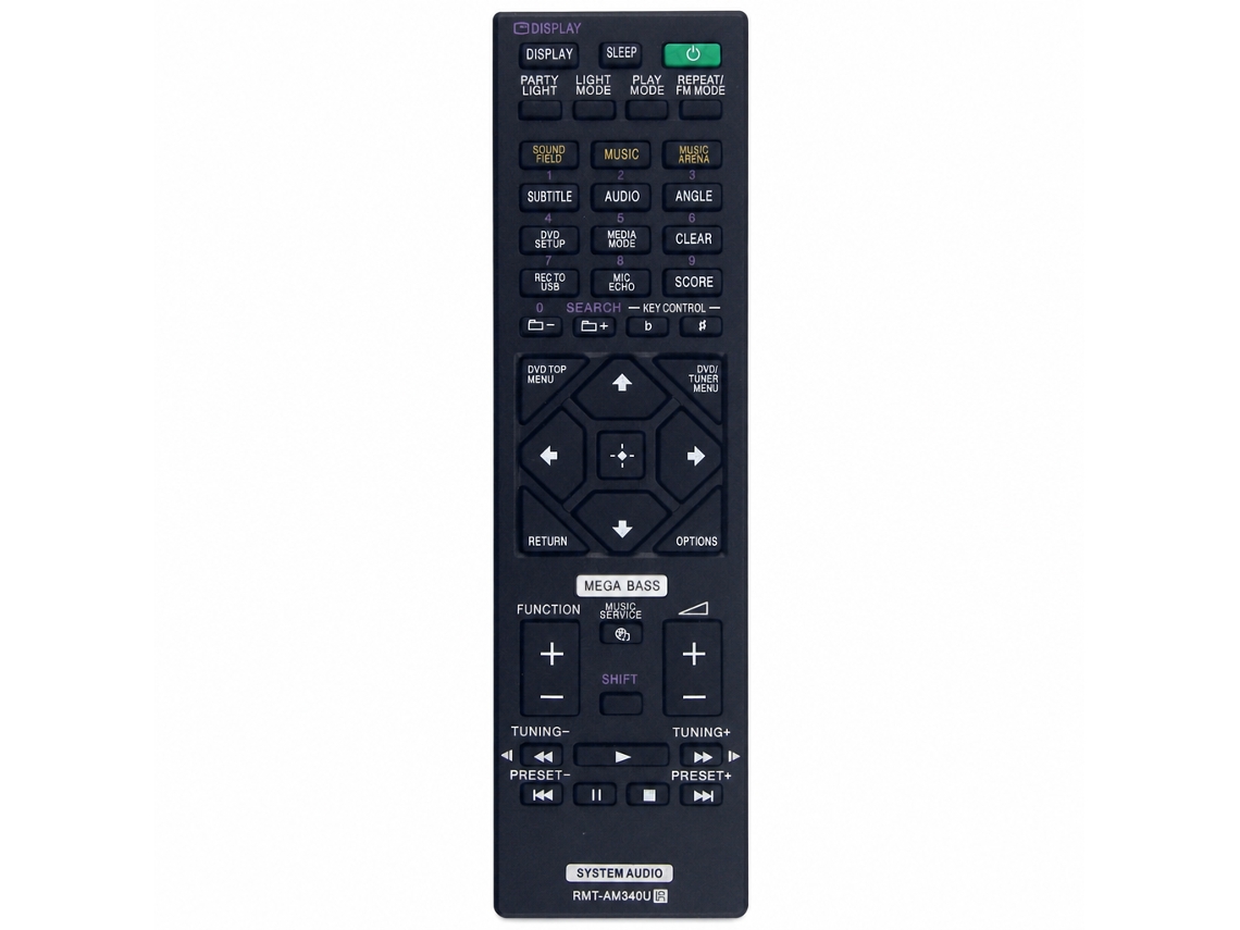 Comando À Distância De Substituição Rmt-am340u Compatível Com Sistemas De Áudio Sony_dae