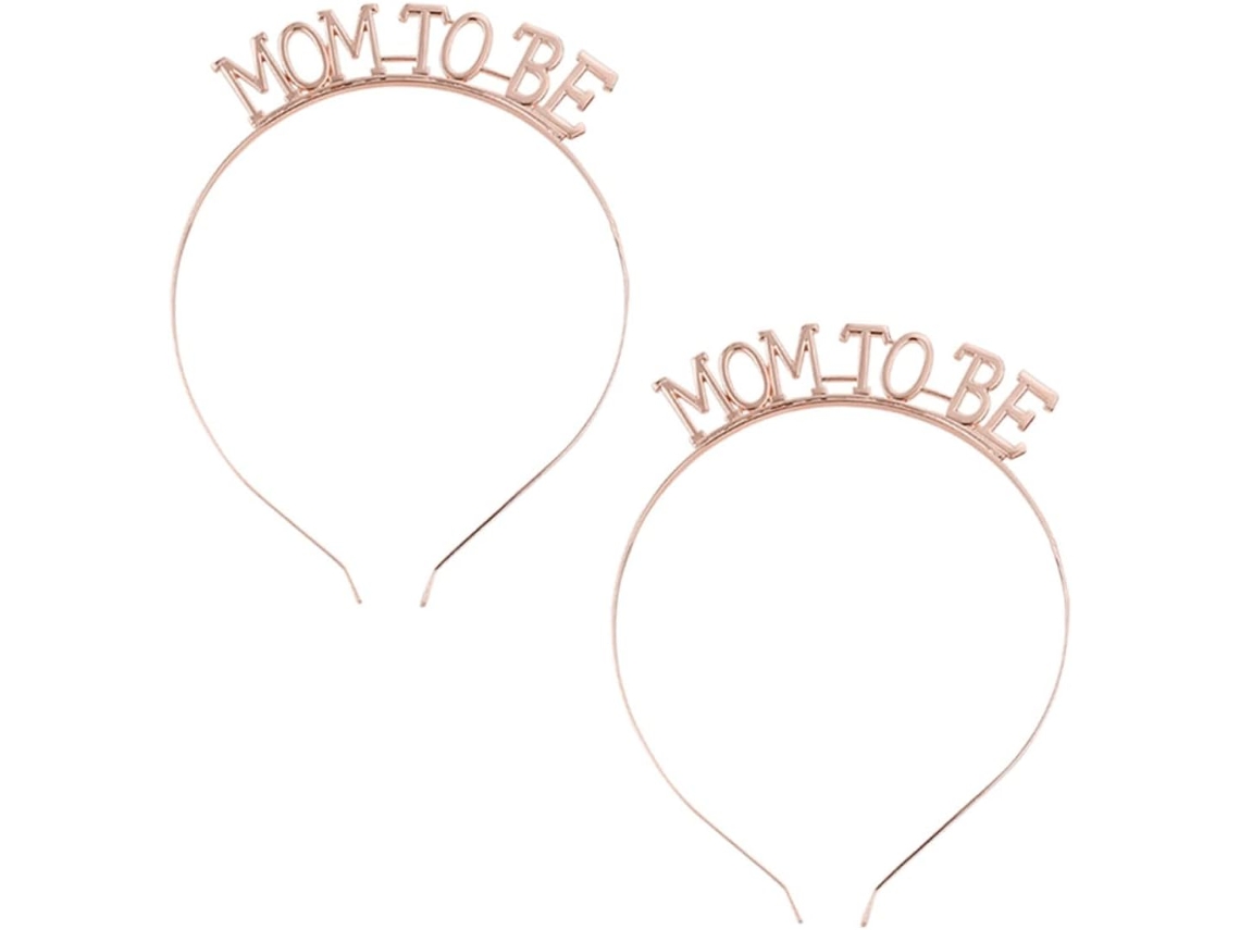Conjunto De 2 Faixas De Cabelo Para Madrinhas, Em Liga Metálica, Design Elegante, Cor Ouro Rosa, Ideal Para Festas E Casamentos.