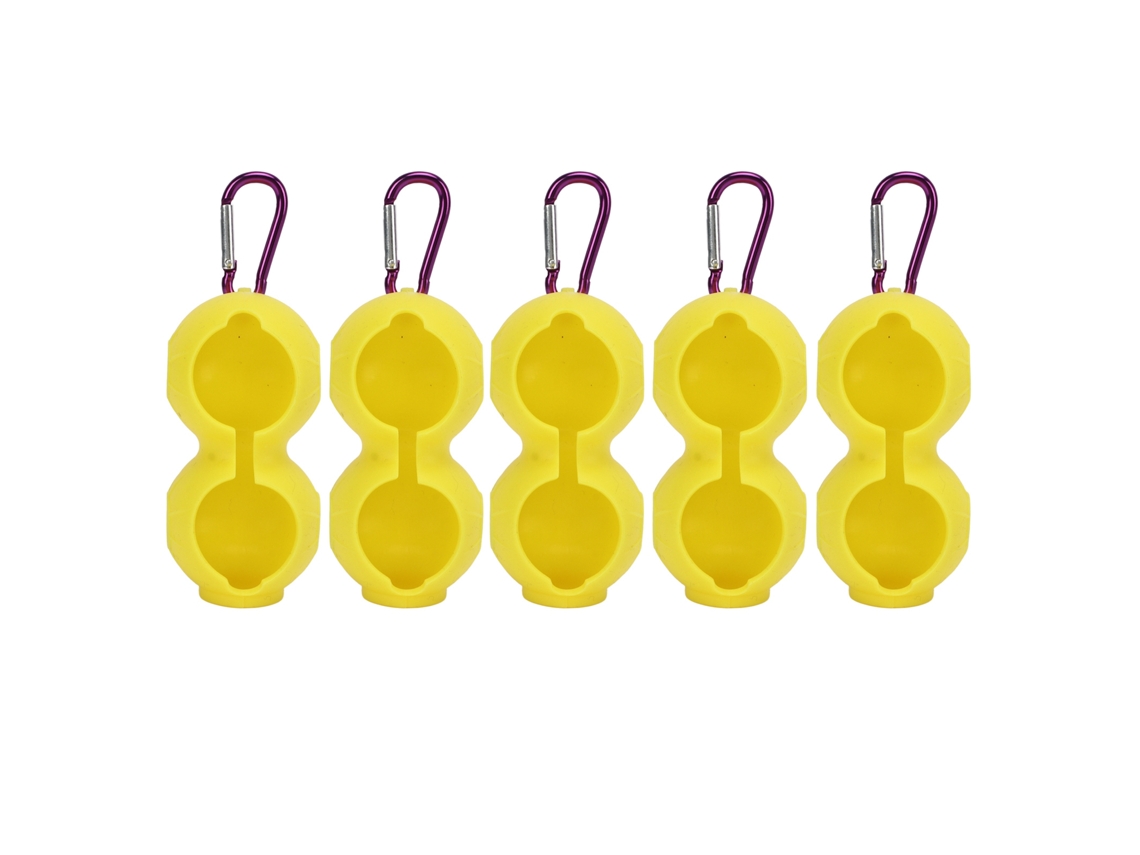 Urbannova-capinha De Silicone Para Bola De Golfe Amarela 5 Peças