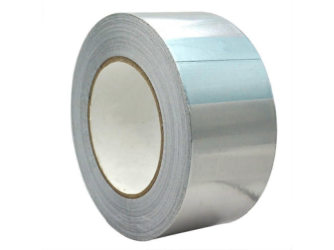 Fita Adesiva de Alumínio para Vedação, 50m X 50mm, Cor Prata. GOKOCO