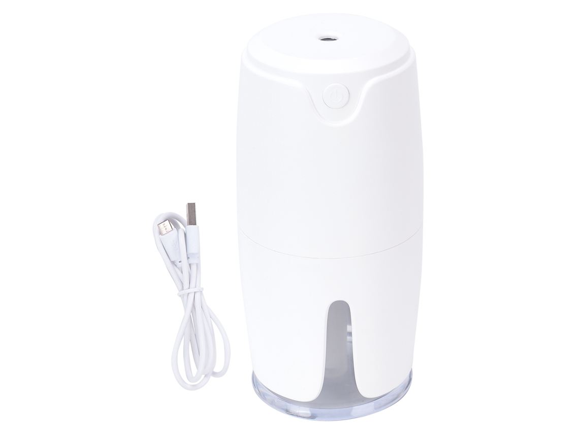 Humidificador Usb Aromaterapia Silencioso De Grande Capacidade Para Carro, Escritório, Dormitório Branco