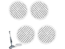 Conjunto de 4 Unidades, Adequado para as Almofadas de Limpeza Microfibra Das Séries Shark S7000, S7000amz, S7001, S7001tgt e S7201 BRILVIBERA