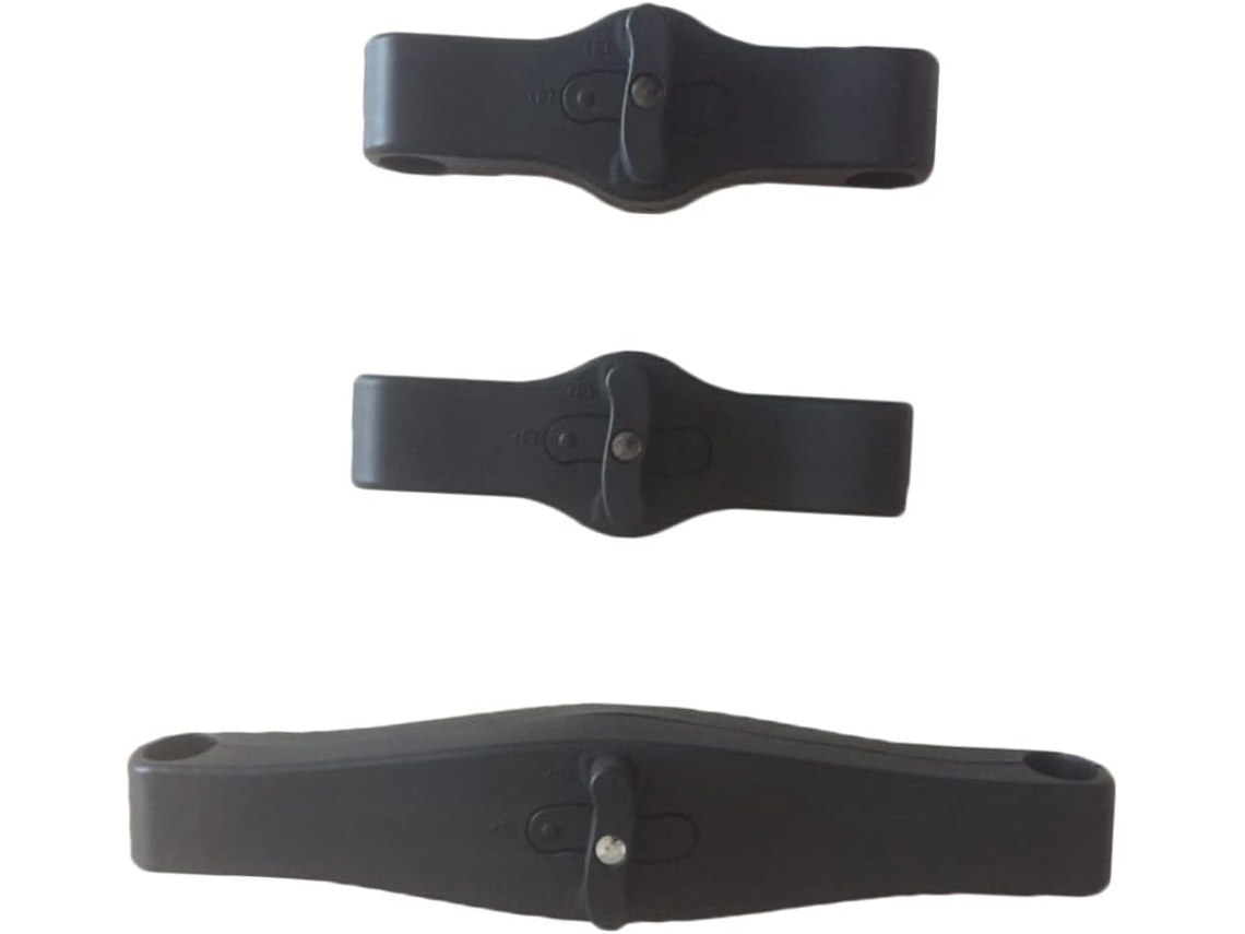 Conjunto de 3 Conectores Ajustáveis e Removíveis para Carrinho de Bebê Duplo, CHABERLU