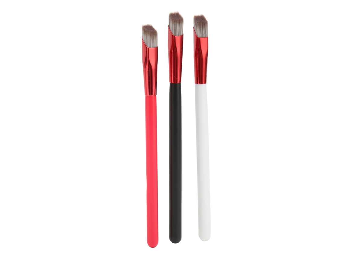 Set De 3 Brochas Para Cejas Delgadas Anguladas Suaves Con Puntas Finas Para Maquillaje De Cejas