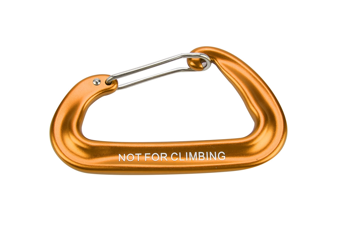 Gancho Carabiner de Liga de Alumínio Ouro