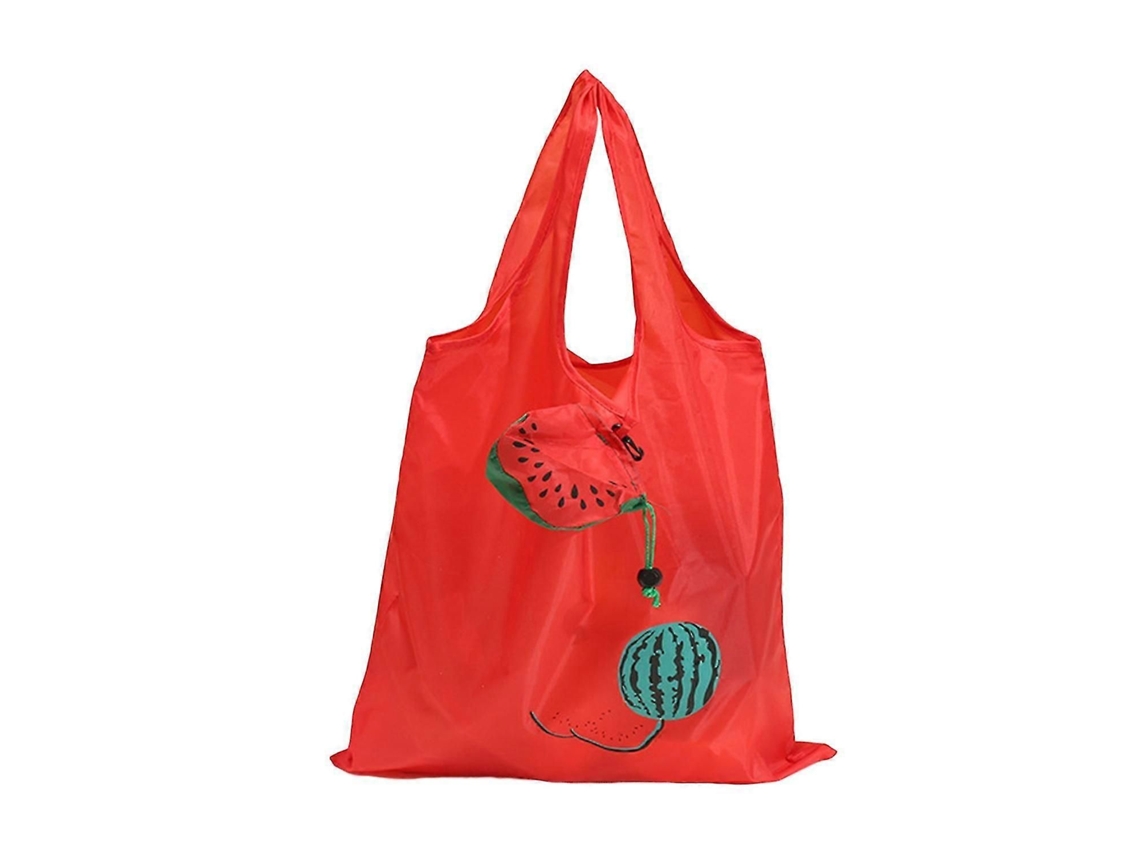Saco De Compras Punho Robusto Boa Aderência Cartoon Design Saco De Supermercado Dobrável Animal Padrão Storag Fruta Storag