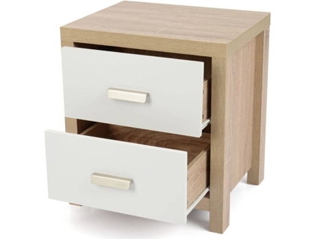 Mesa de Cabeceira MEYVASER (Bege - 51x47x39 cm)