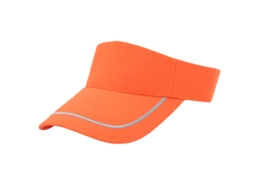 Chapéu De Visera Sem Topo De Algodão Com Aba Larga Proteção Solar Para Atividades Ao Ar Livre Laranja