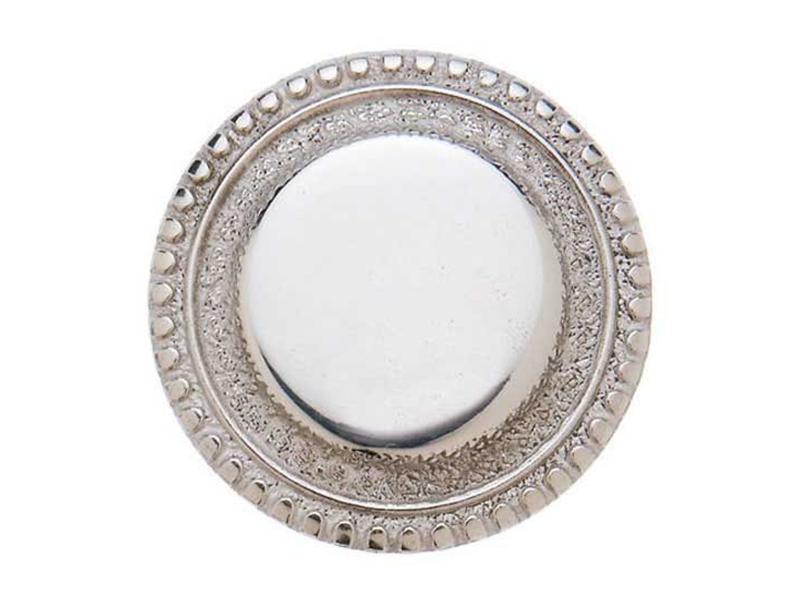 Roseta de Freio Gravada Prateado 55 Mmhispano Hipica