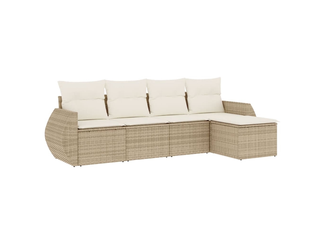 Garden Sofa Set, Garden Sofa Sets Vidaxl Bege Rattan / Vime (n/a)