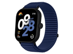 Bracelete Nylon Trançado com Fecho de Velcro Azul para Redmi Watch 6/5/4 XIAOMOYU