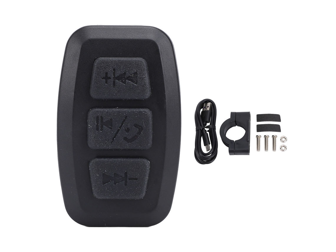 Controle Remoto Sem Fio Para Celular Bt Ipx6 Recarregável Multifuncional Para Ciclismo 5v Preto